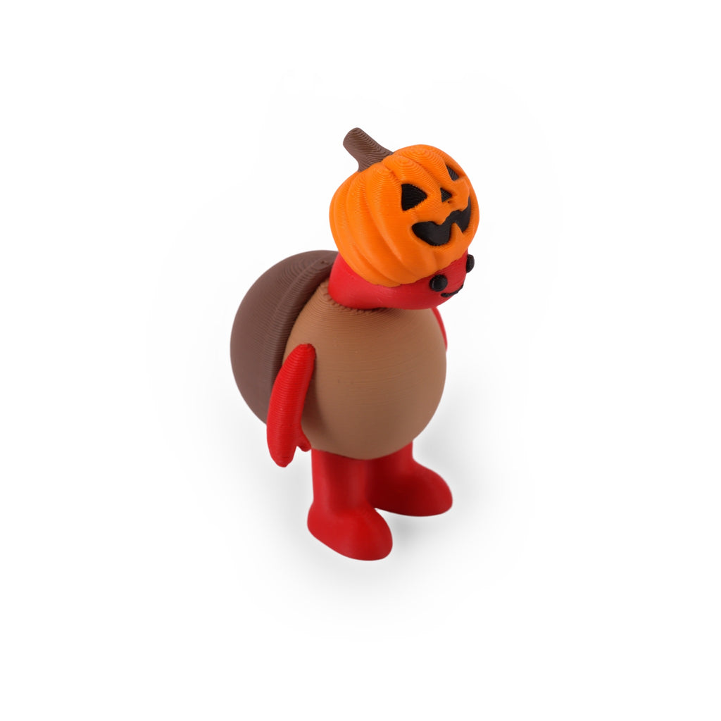 Halloween mini turtle - Standing Pumpkin (4683)