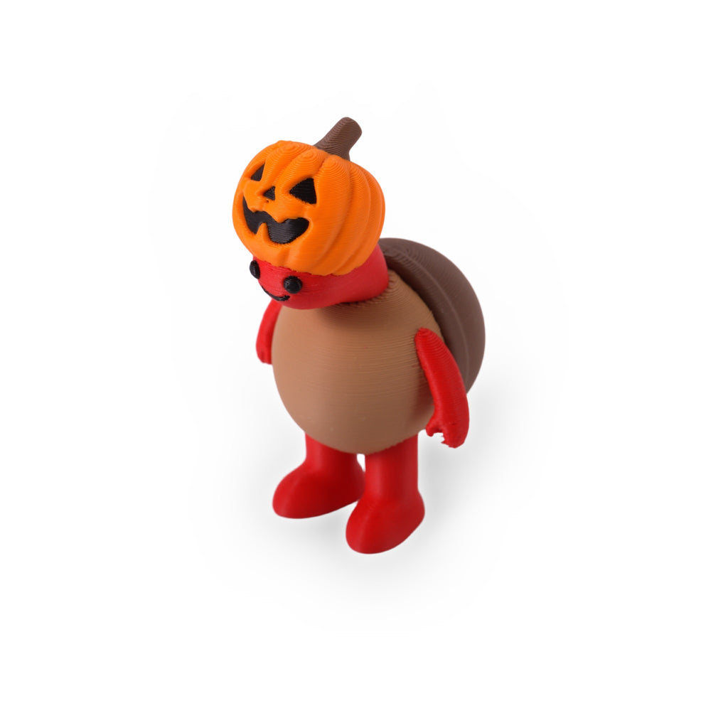 Halloween mini turtle - Standing Pumpkin (4689)